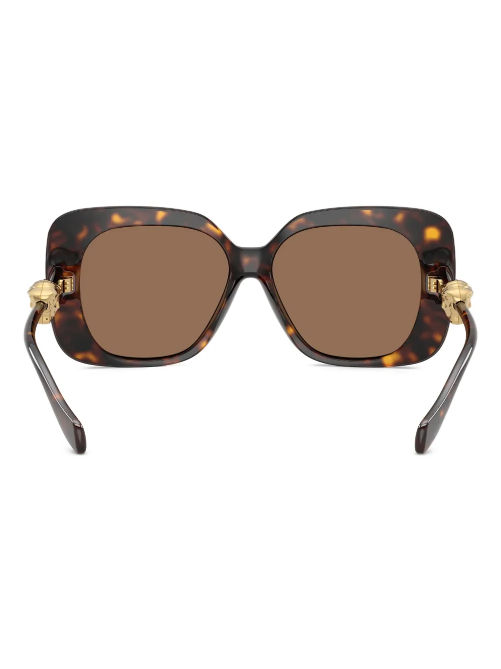 Versace Medusa Square-frame Sunglasses In Brown