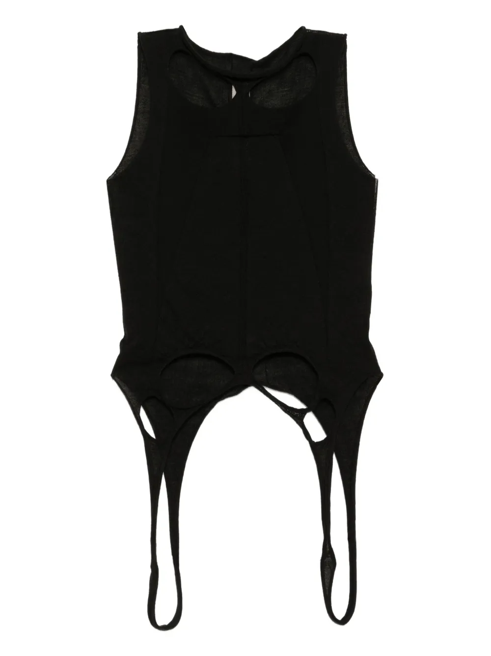 Rick Owens chaleco Slashed SL | negro | Image 1