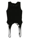 Rick Owens Slashed SL pull vest - Black