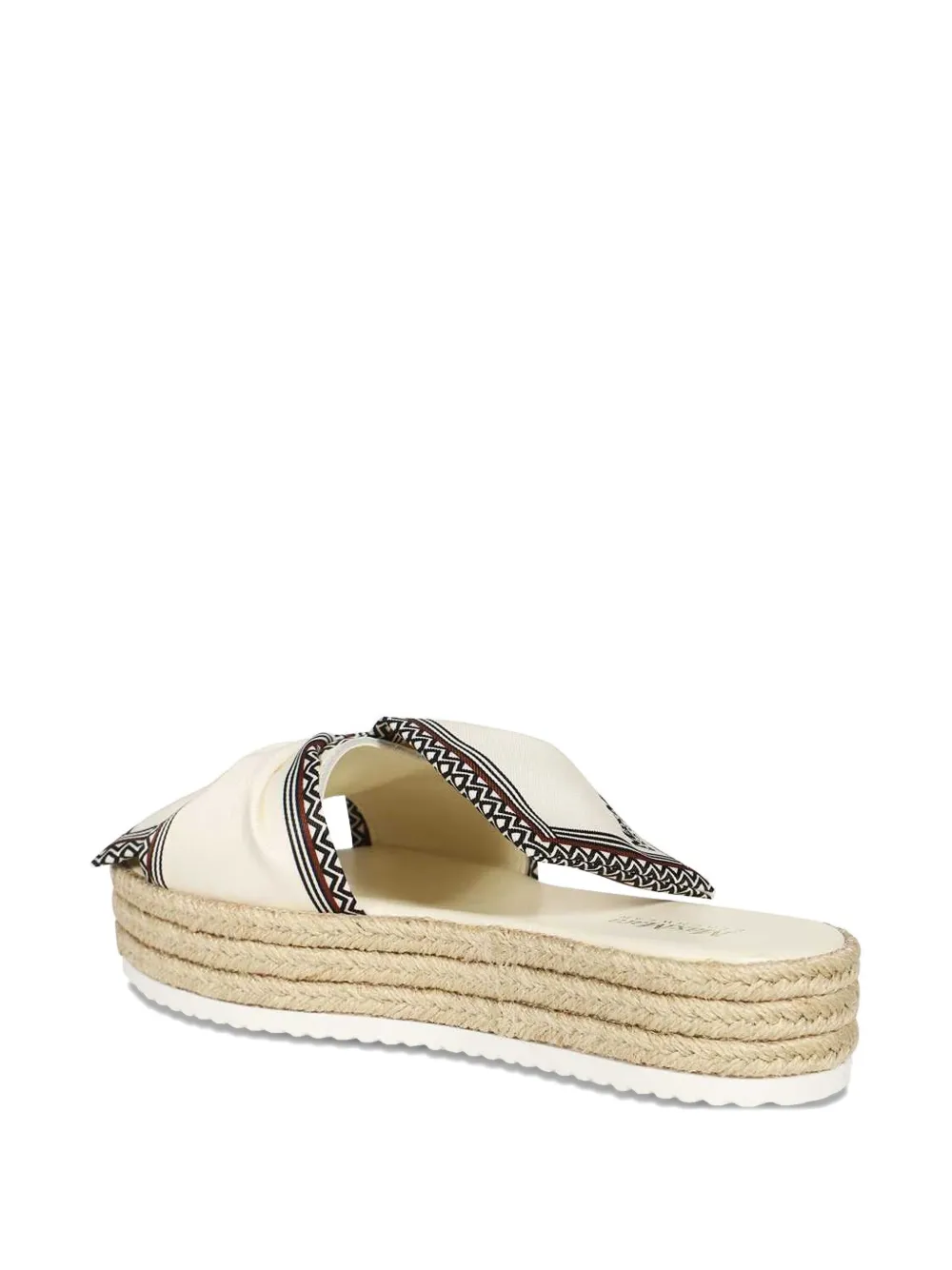 Max Mara Bow-detail Platform Sandals In White