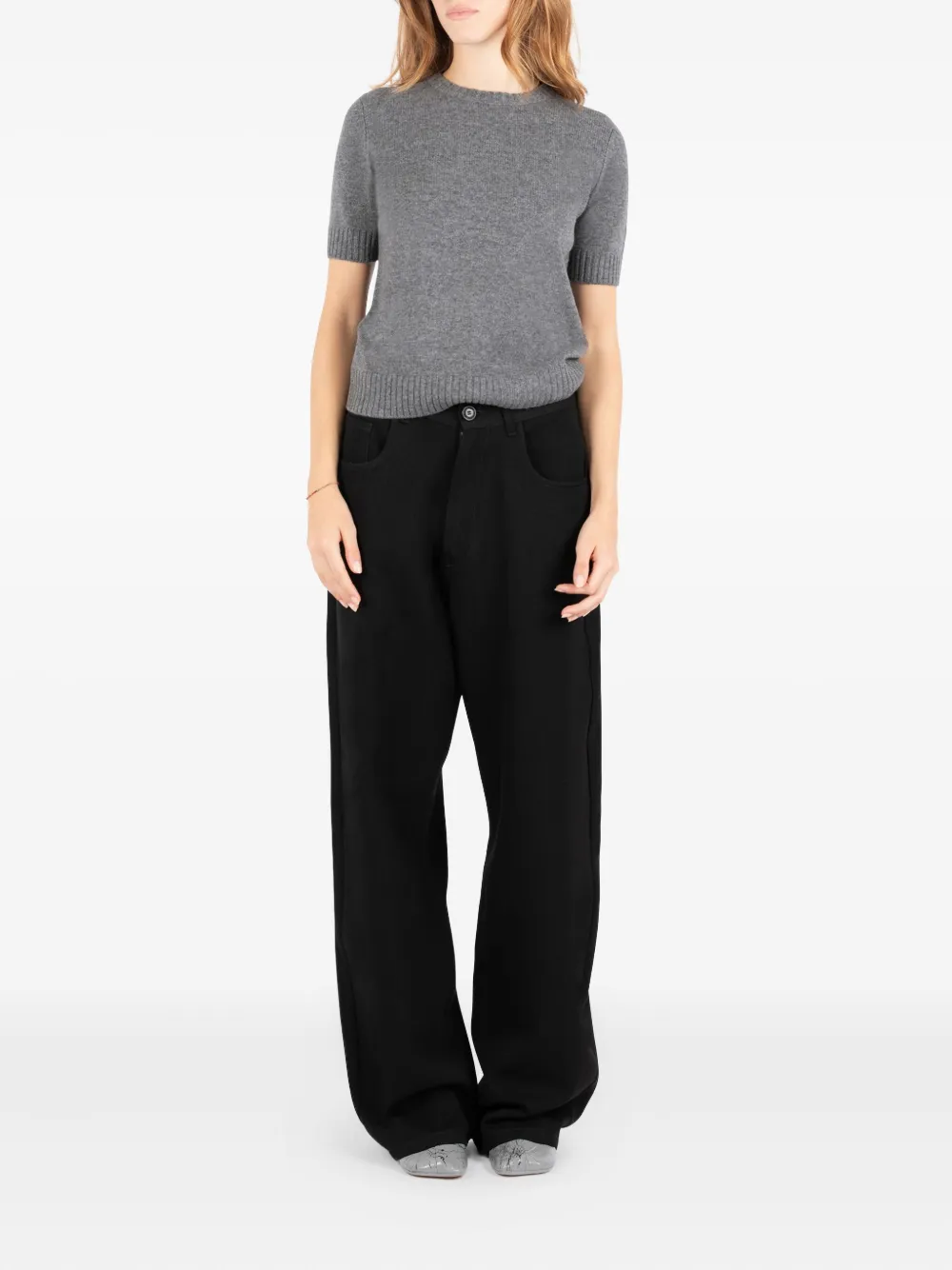 Société Anonyme Meryl Knitted Top In Gray