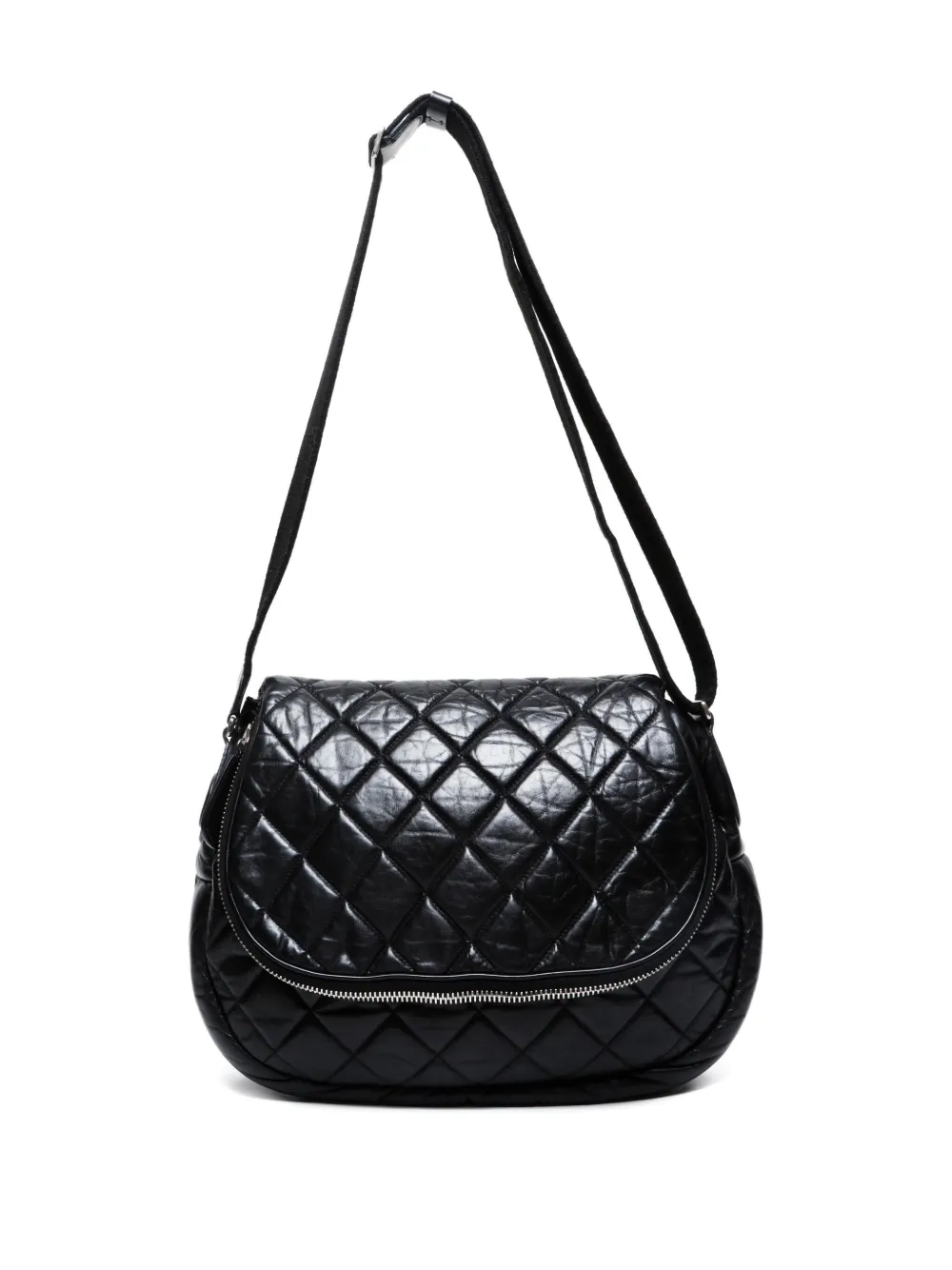 Pre-owned Chanel 2011 Coco Cocoon Shoulder Bag In Black