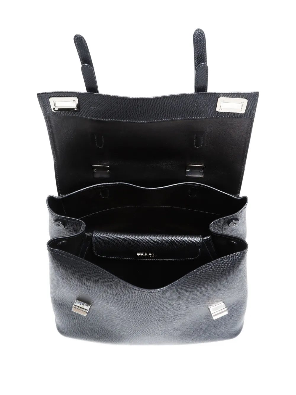 Pre-owned Prada 2015-2025 Leather Bag In Black
