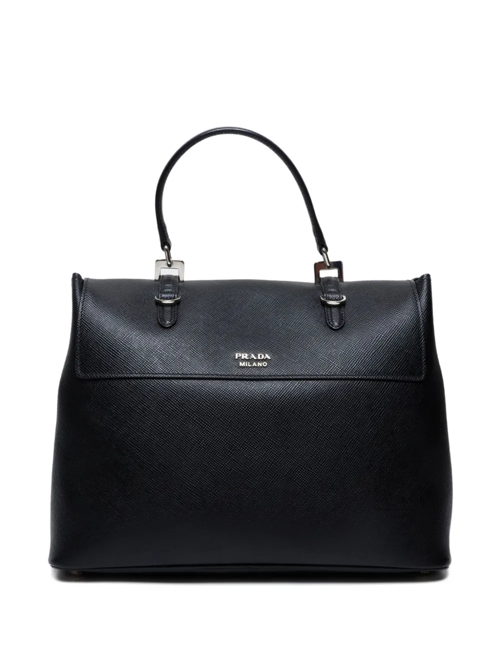 Pre-owned Prada 2015-2025 Leather Bag In Black