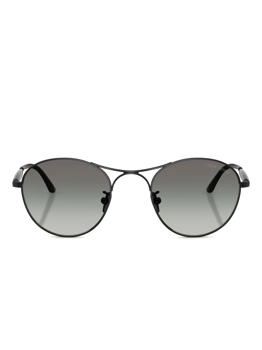 Giorgio Armani round-frame gradient sunglasses | Black | Image 1