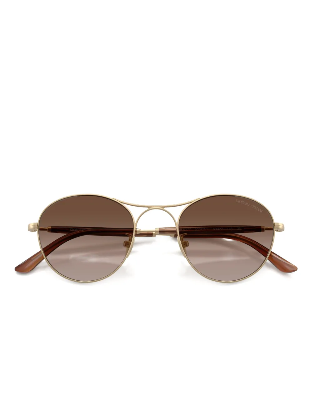 Giorgio Armani Round-frame Sunglasses In Brown