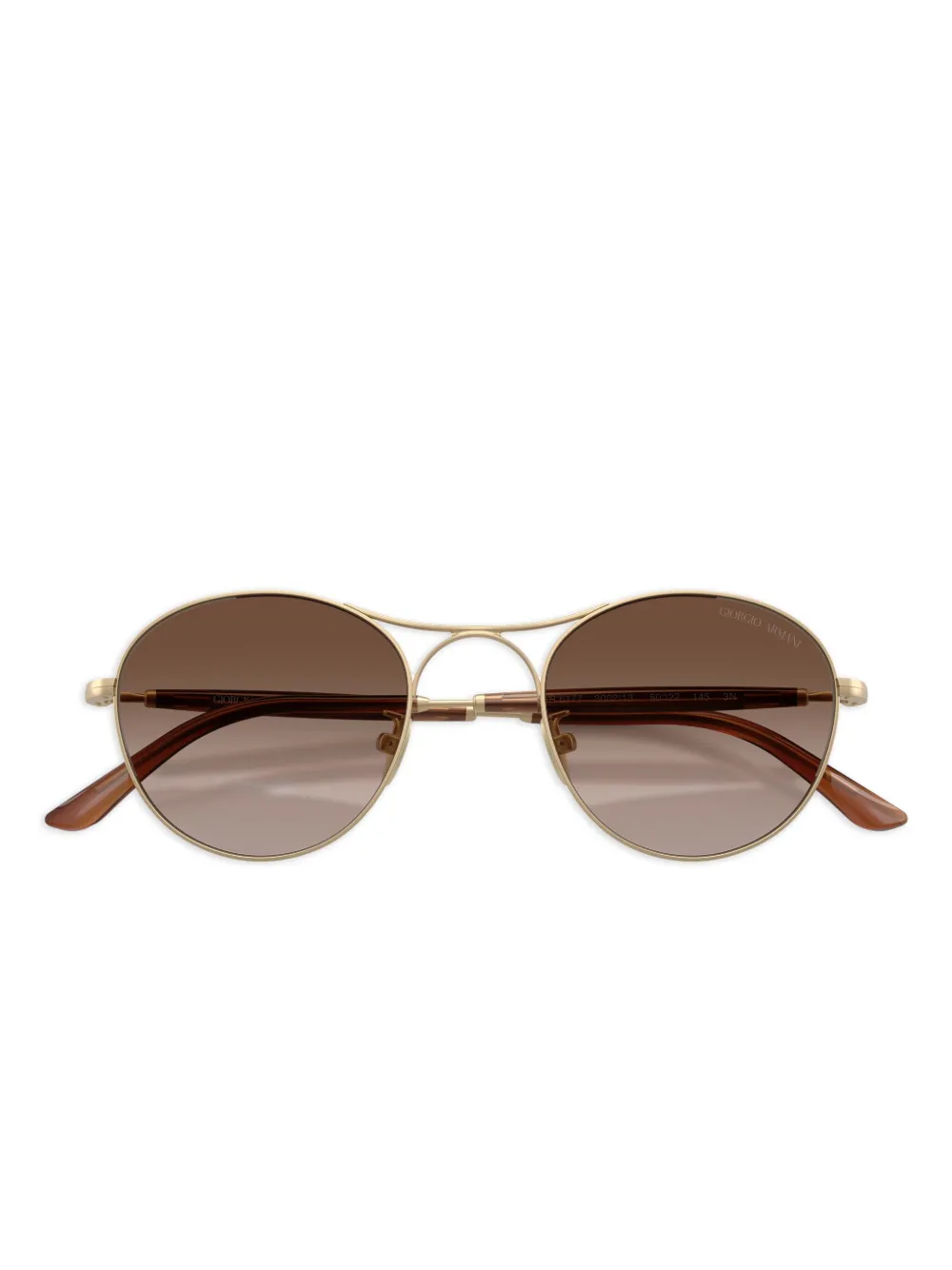 Giorgio Armani Zonnebril met rond montuur Goud