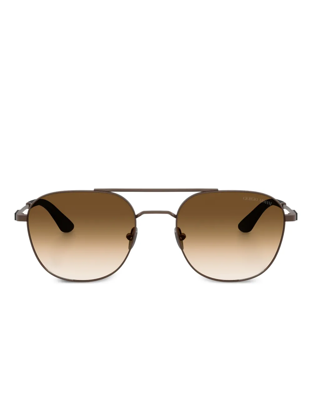 Giorgio Armani double-bridge sunglasses | Metallic | Image 1