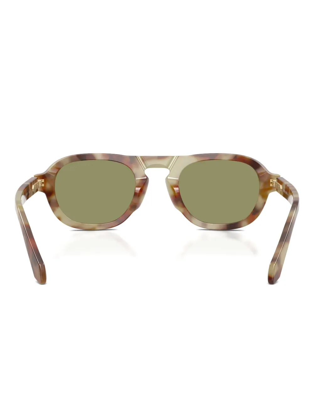 Giorgio Armani Tortoiseshell Sunglasses In Green