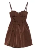 Elisabetta Franchi corset-style mini dress - Brown
