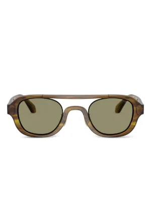Brunello Cucinelli BC4002S Mr.Brunello スクエアフレーム サングラス