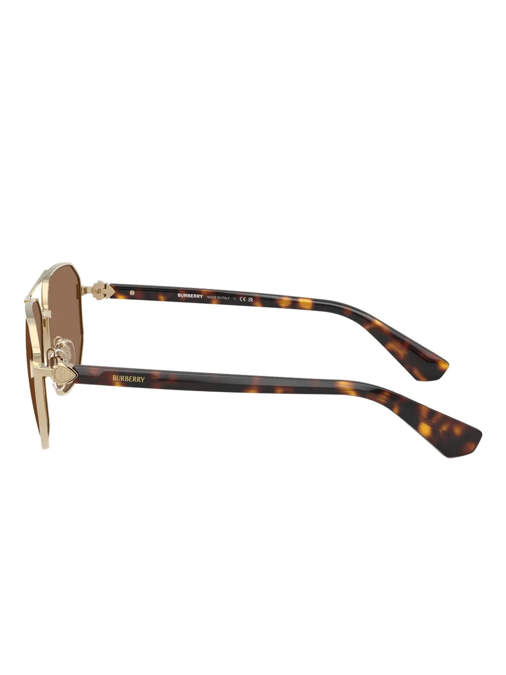Burberry Eyewear Zonnebril met geometrisch montuur Goud
