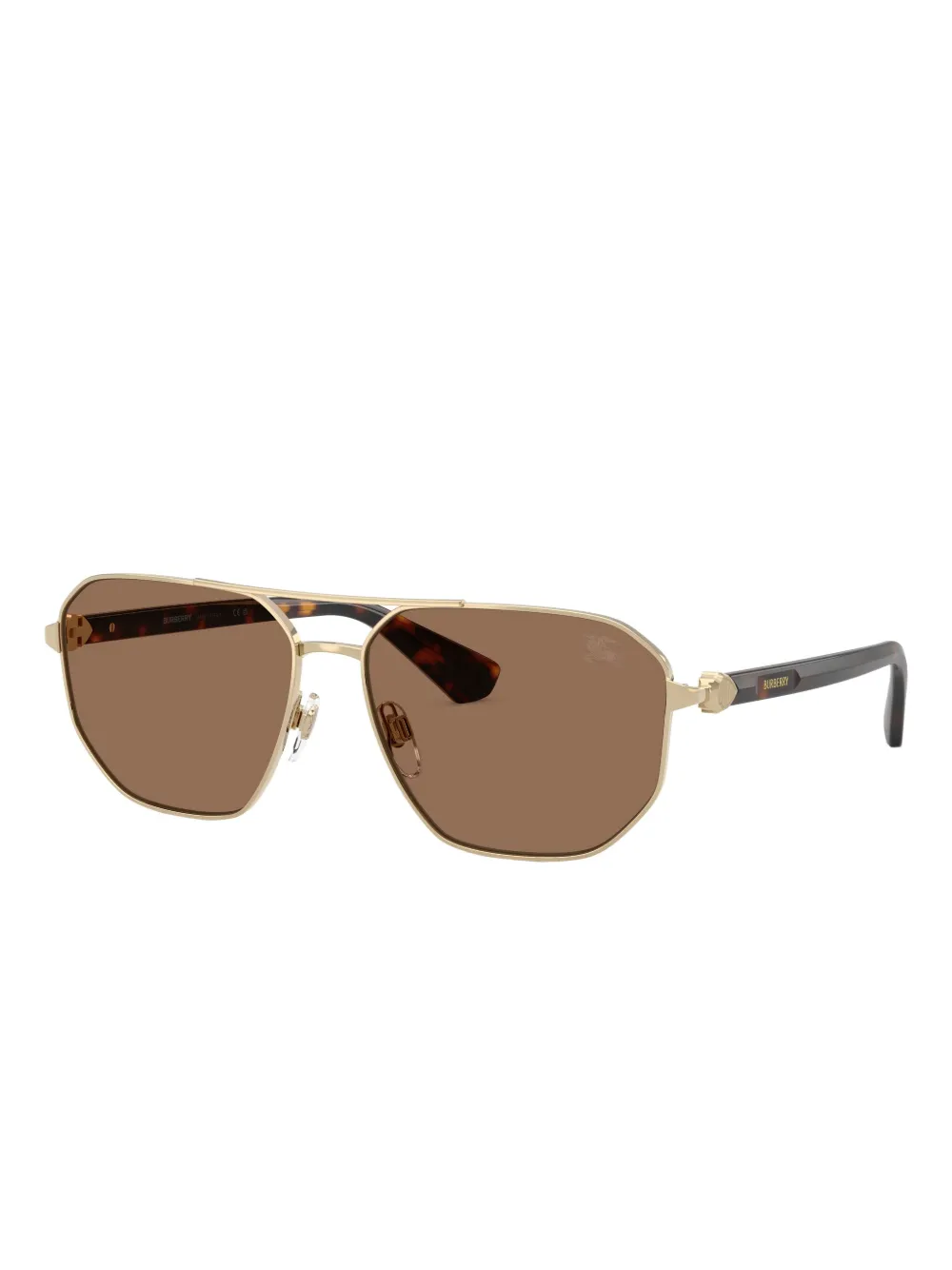 Burberry Eyewear Zonnebril met geometrisch montuur Goud