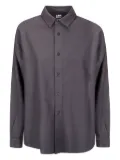Labo Art classic-collar cotton shirt - Grey