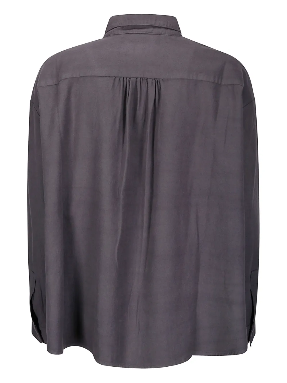 Labo Art classic-collar cotton shirt - Grijs