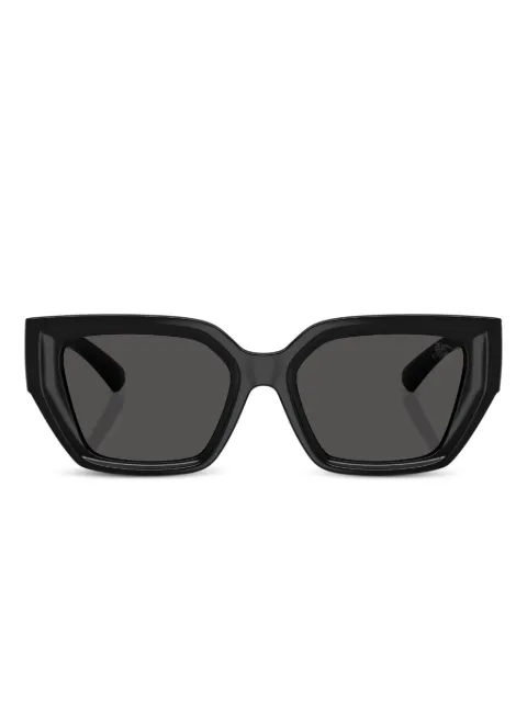 Burberry geometric-frame logo-plaque sunglasses
