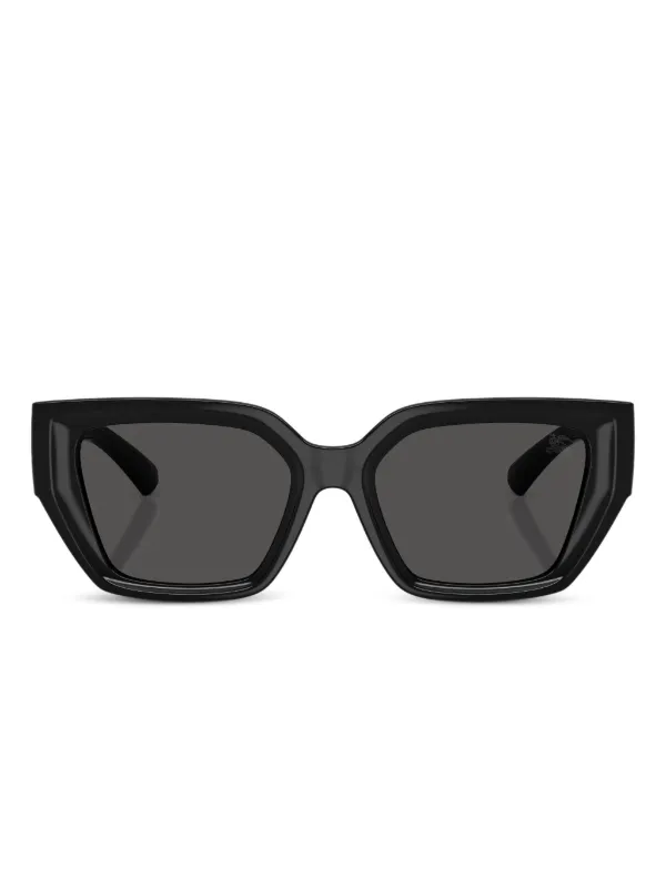 Burberry Eyewear geometric-frame logo-plaque Sunglasses  display picture 2