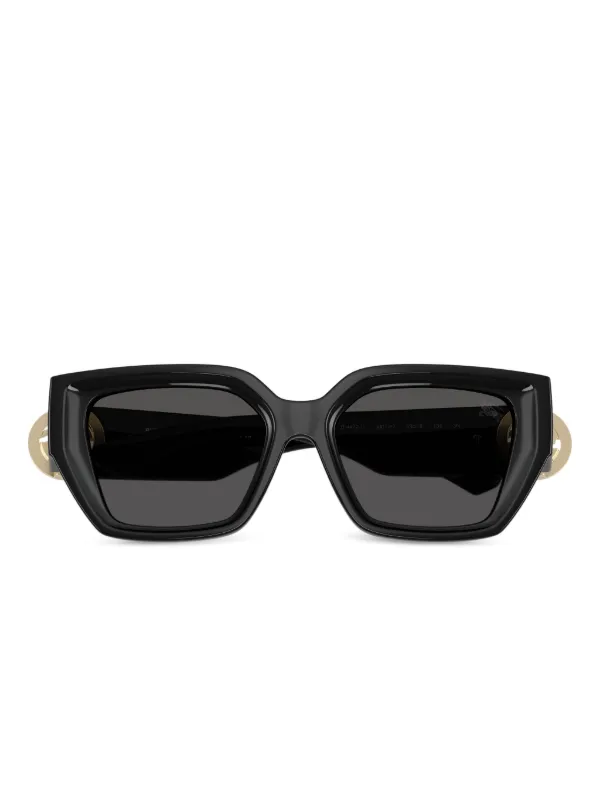 Burberry Eyewear geometric-frame logo-plaque Sunglasses  display picture 1
