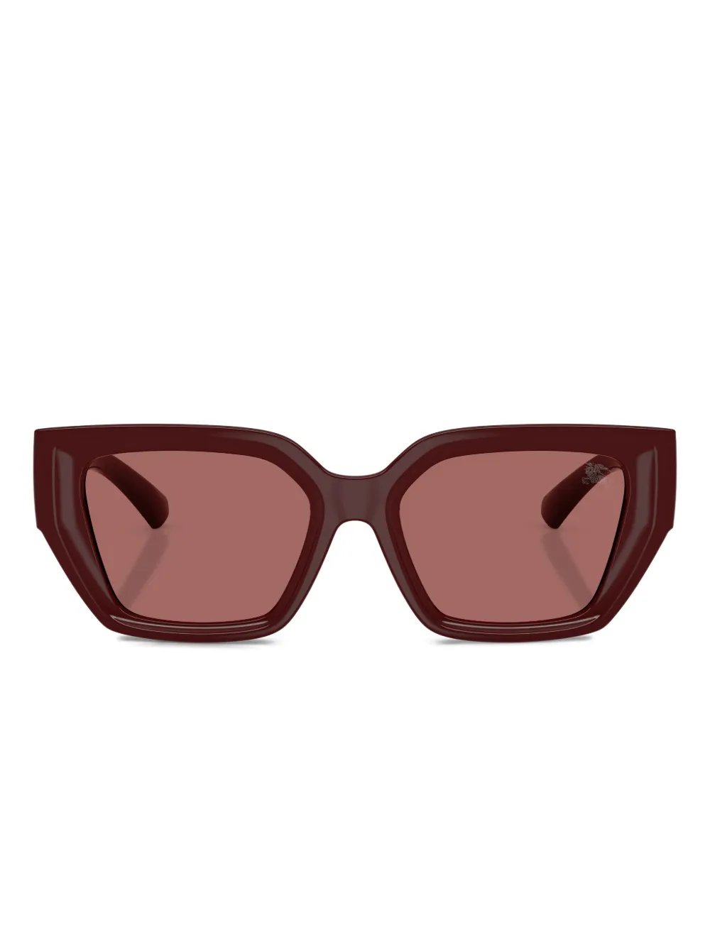 Burberry Geometric-frame Sunglasses In Red