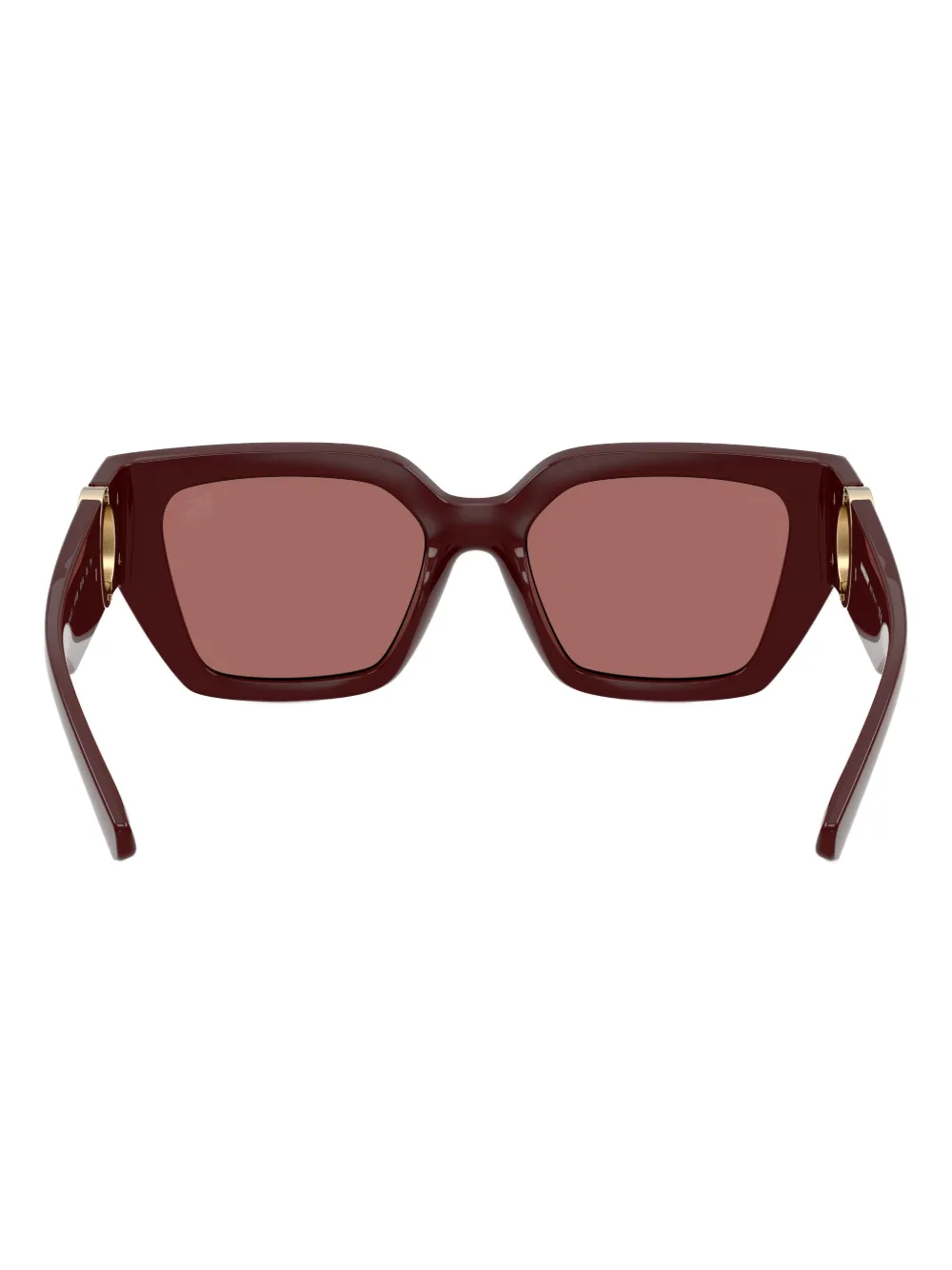 Burberry Geometric-frame Sunglasses In Burgundy