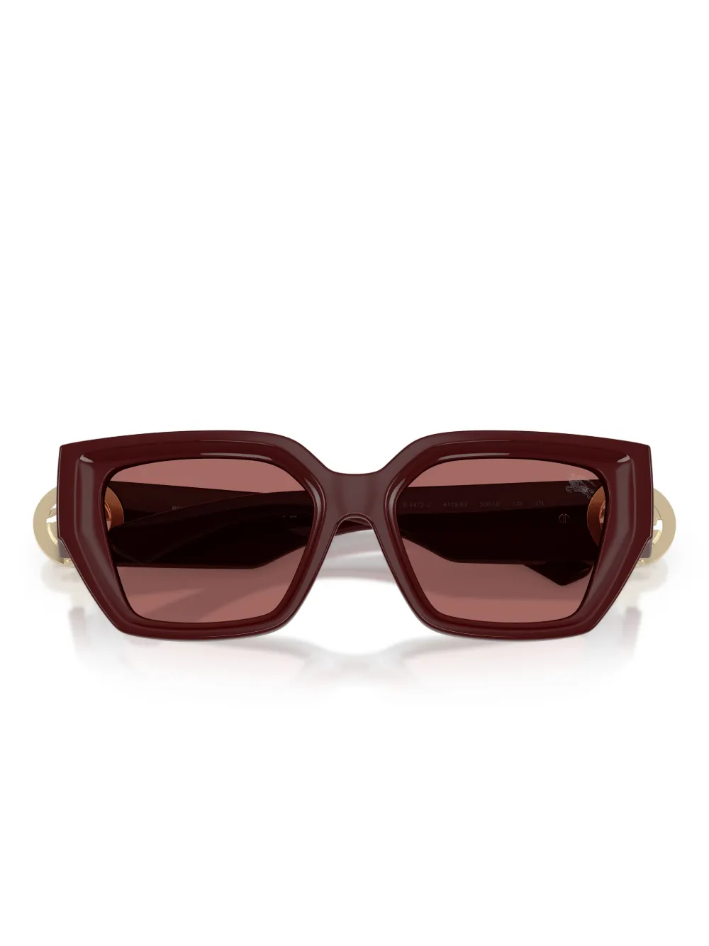 Burberry Eyewear geometric-frame Sunglasses | Red | FARFETCH