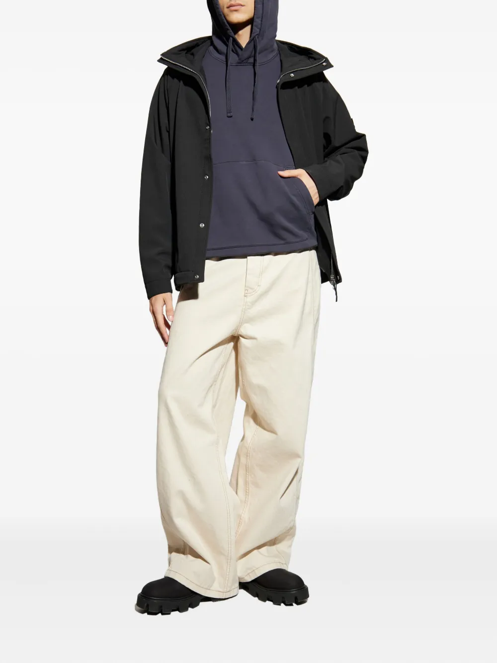 Stone Island logo-patch hoodie | Hoodies | Image 2