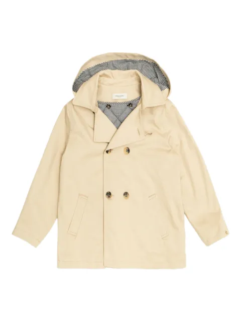Golden Goose Kids double-breasted hooded coat