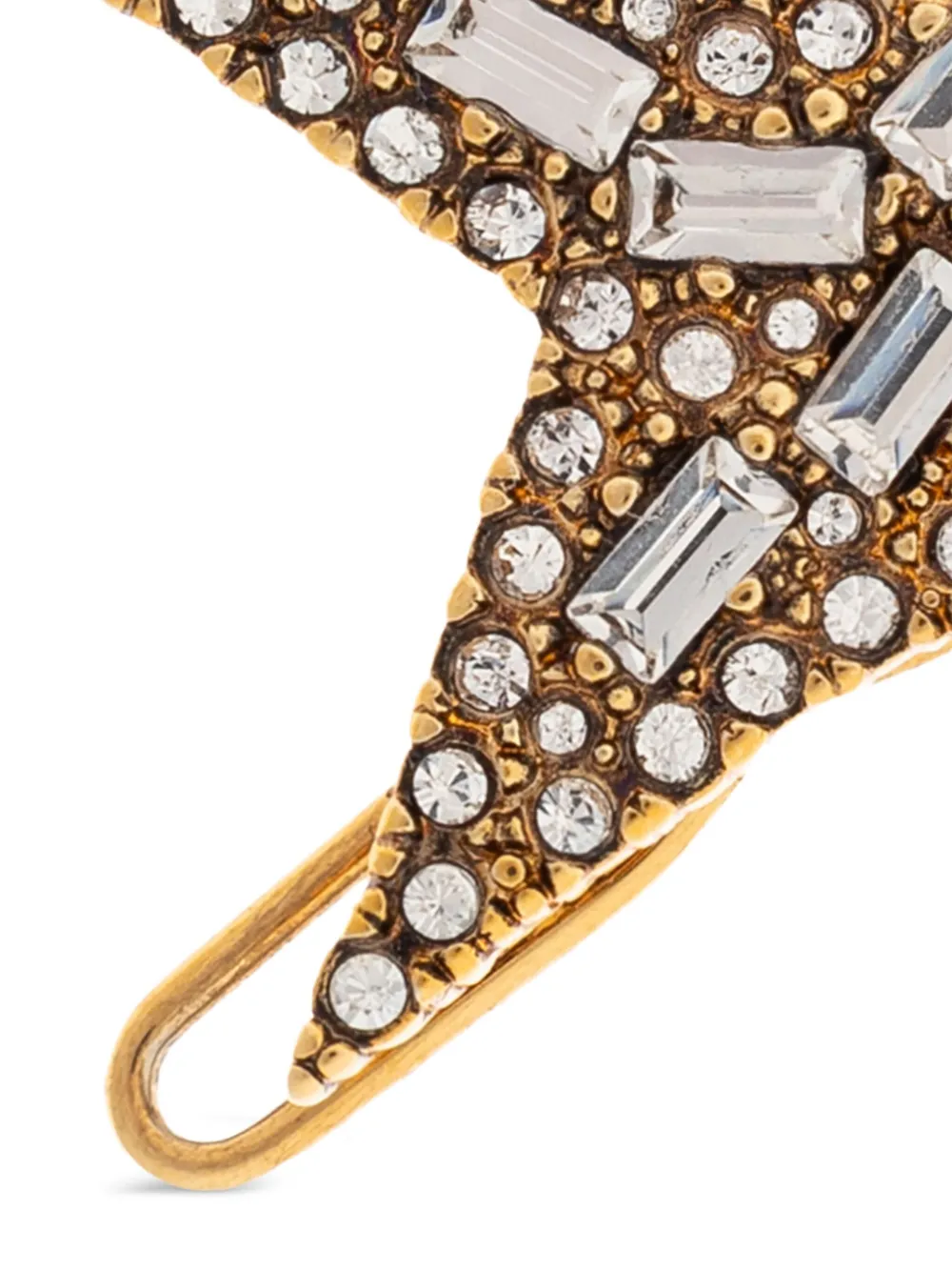 Golden Goose Star-shaped Crystal Shoe Clip In Gold