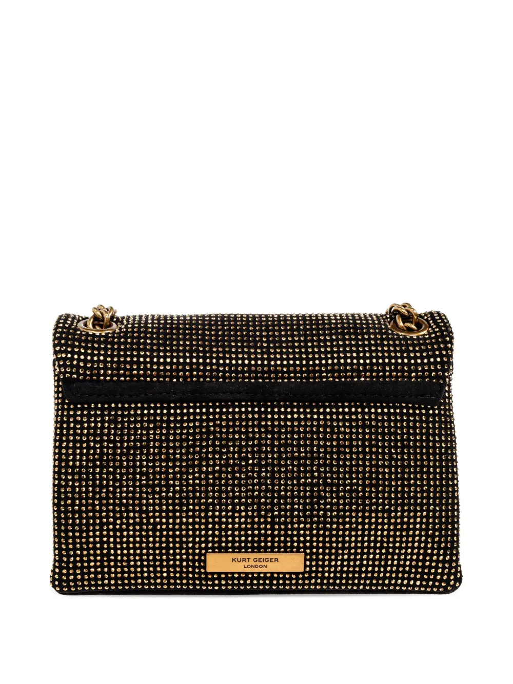 Kurt Geiger London Mini Kensington shopper verfraaid met kristallen Zwart
