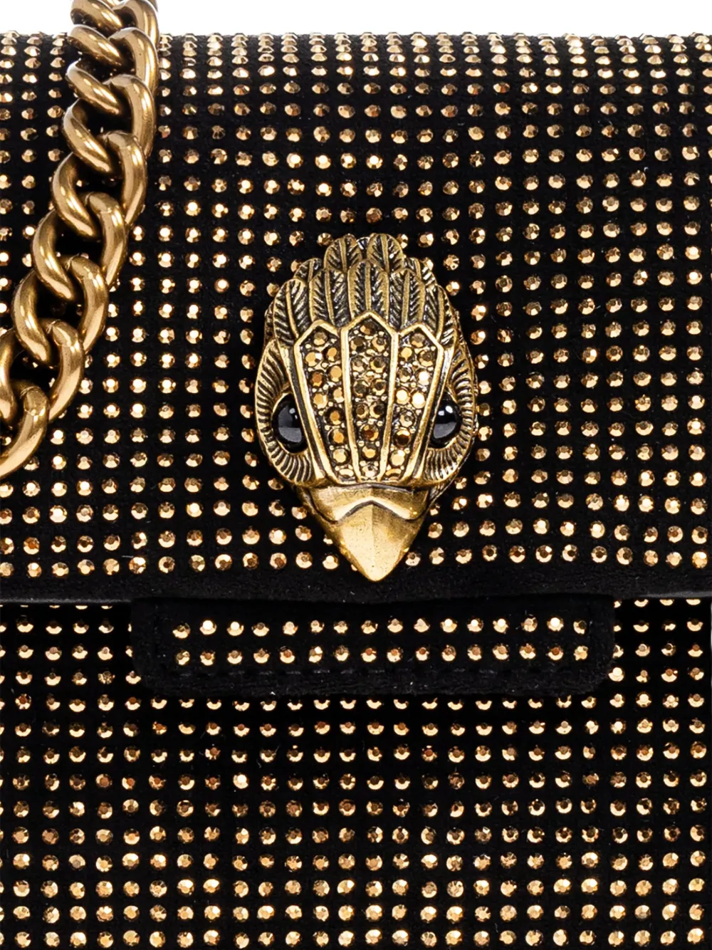 Kurt Geiger London Mini Kensington shopper verfraaid met kristallen Zwart