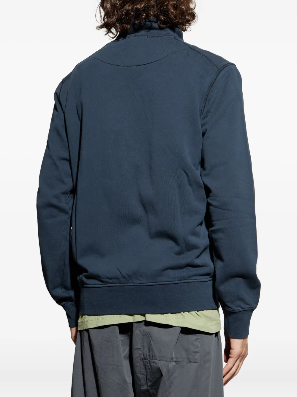 Stone Island Sweater met logopatch Blauw