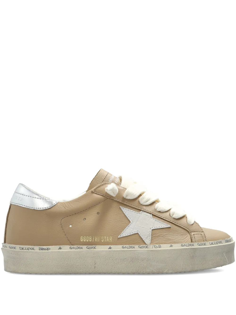 Golden Goose Hi Star leather sneakers Neutrals