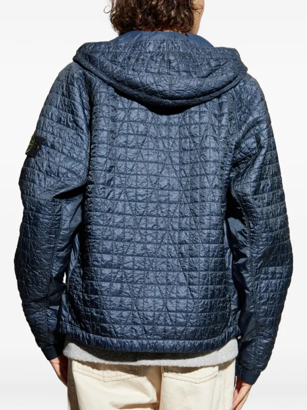 Stone Island 4100023 キルティングジャケット | ブルー | FARFETCH JP