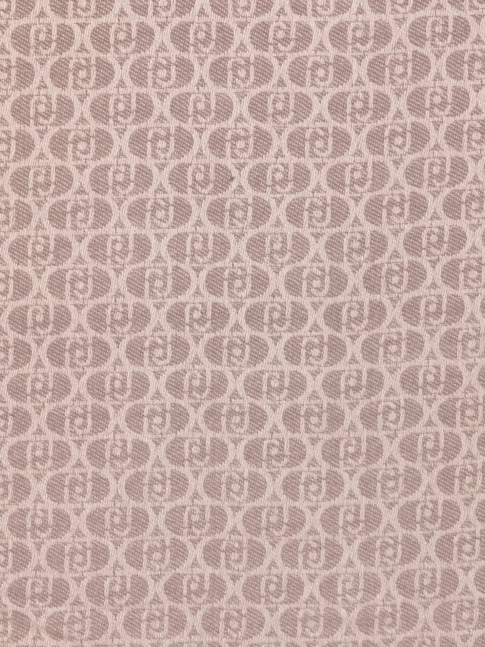 Liu •jo Monogram Fringed Scarf In Pink