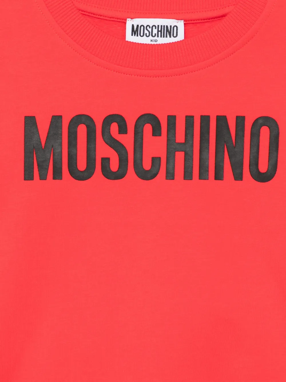 Moschino Kids Sweater met logoprint Rood
