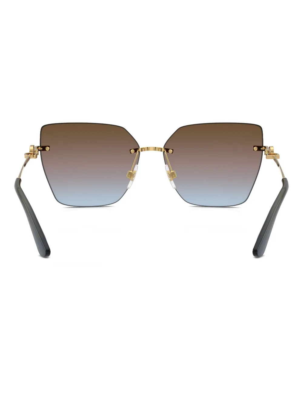 Dolce & Gabbana Geometric-frame Sunglasses In Brown