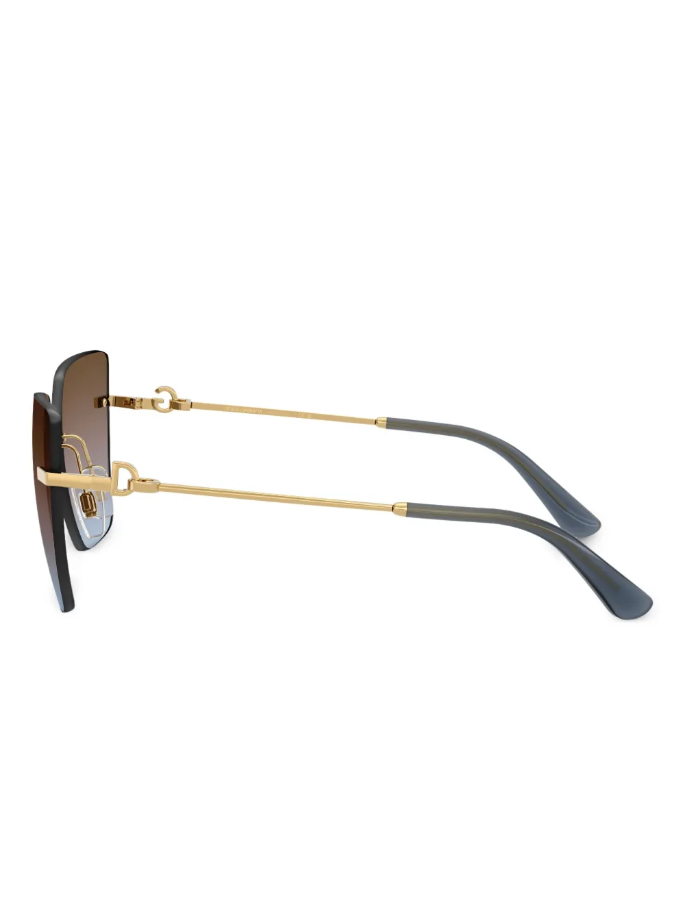 Dolce & Gabbana Geometric-frame Sunglasses In Brown