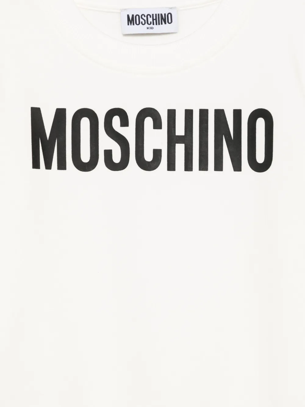 Moschino Kids Sweater met logo Wit