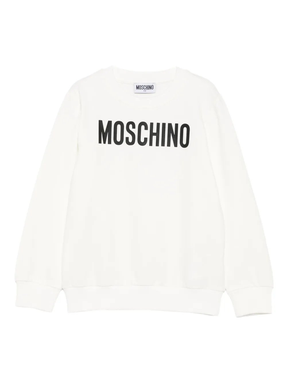 Moschino Kids logo-lettering sweatshirt - Bianco