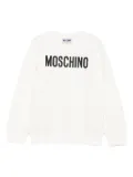 Moschino Kids logo-lettering sweatshirt - White