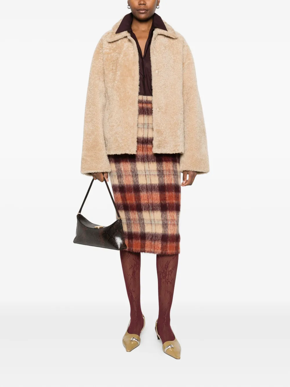 Arma shearling collared jacket | Faux Fur & Shearling Jackets | Image 2