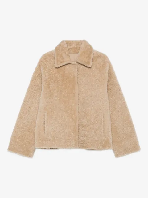 Arma shearling collared jacket