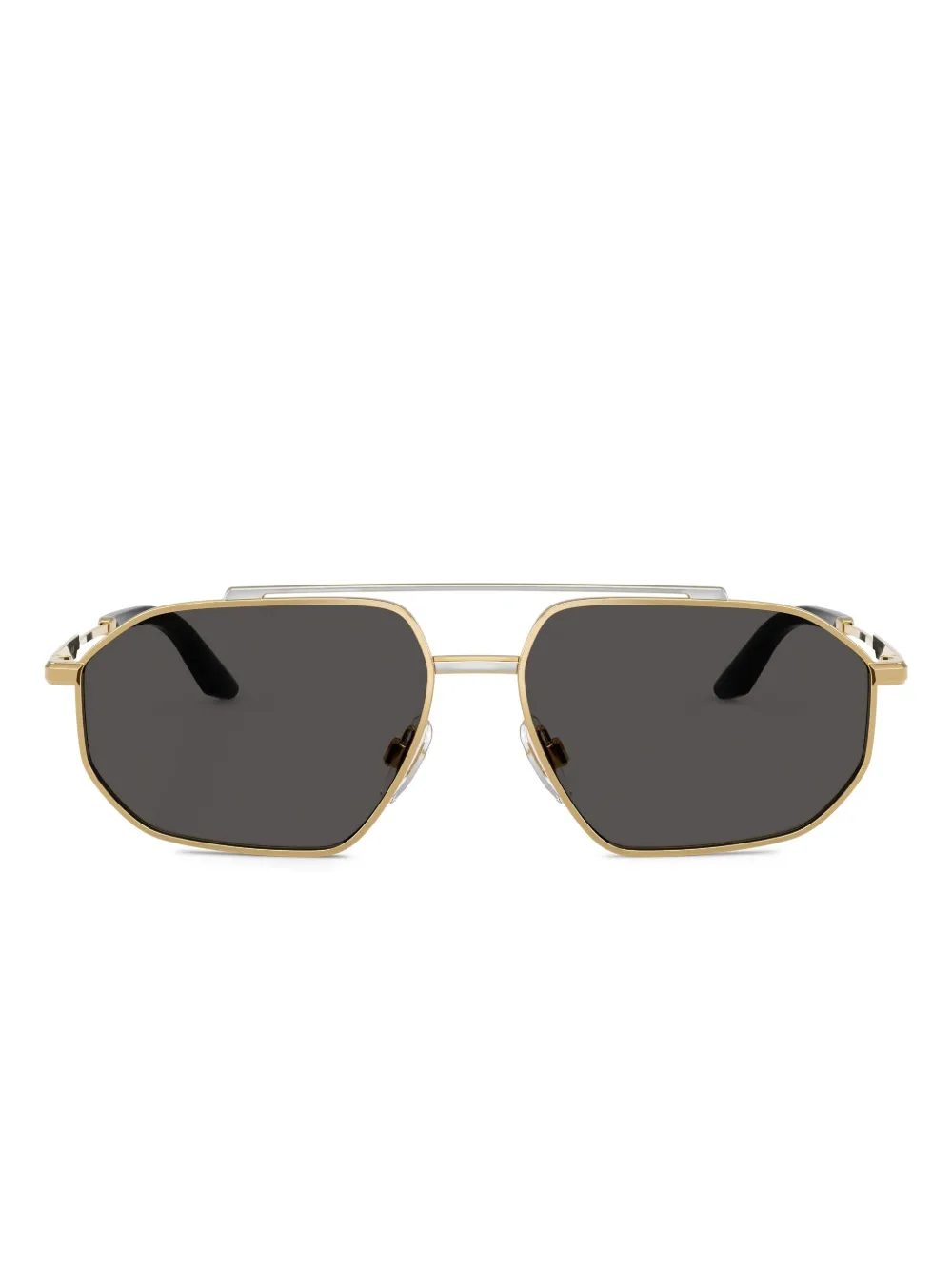 Dolce & Gabbana Eyewear Occhiali da sole a doppio ponte - Oro