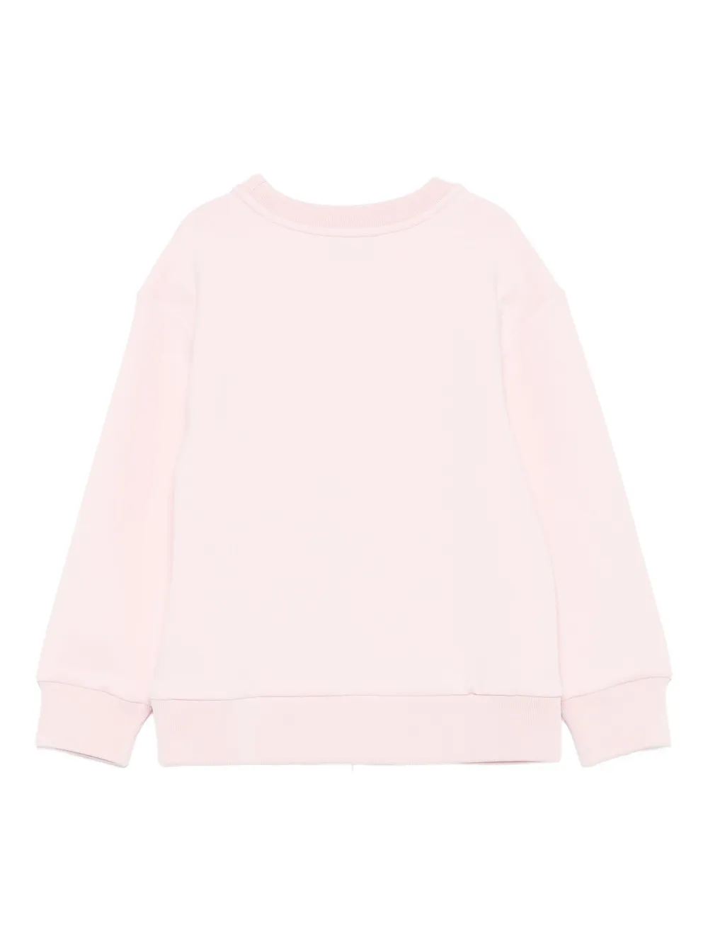 Moschino Kids Sweater met ronde hals en beerprint Roze