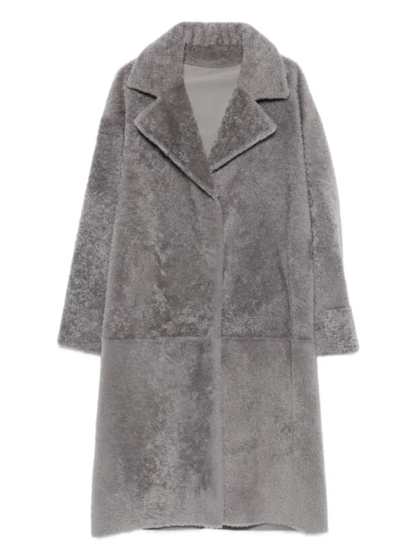 Arma Shearling Coat in Grey