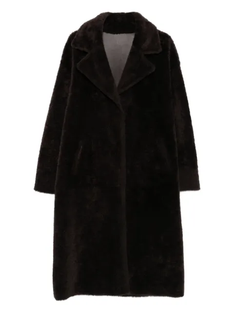Arma concealed-fastening shearling coat