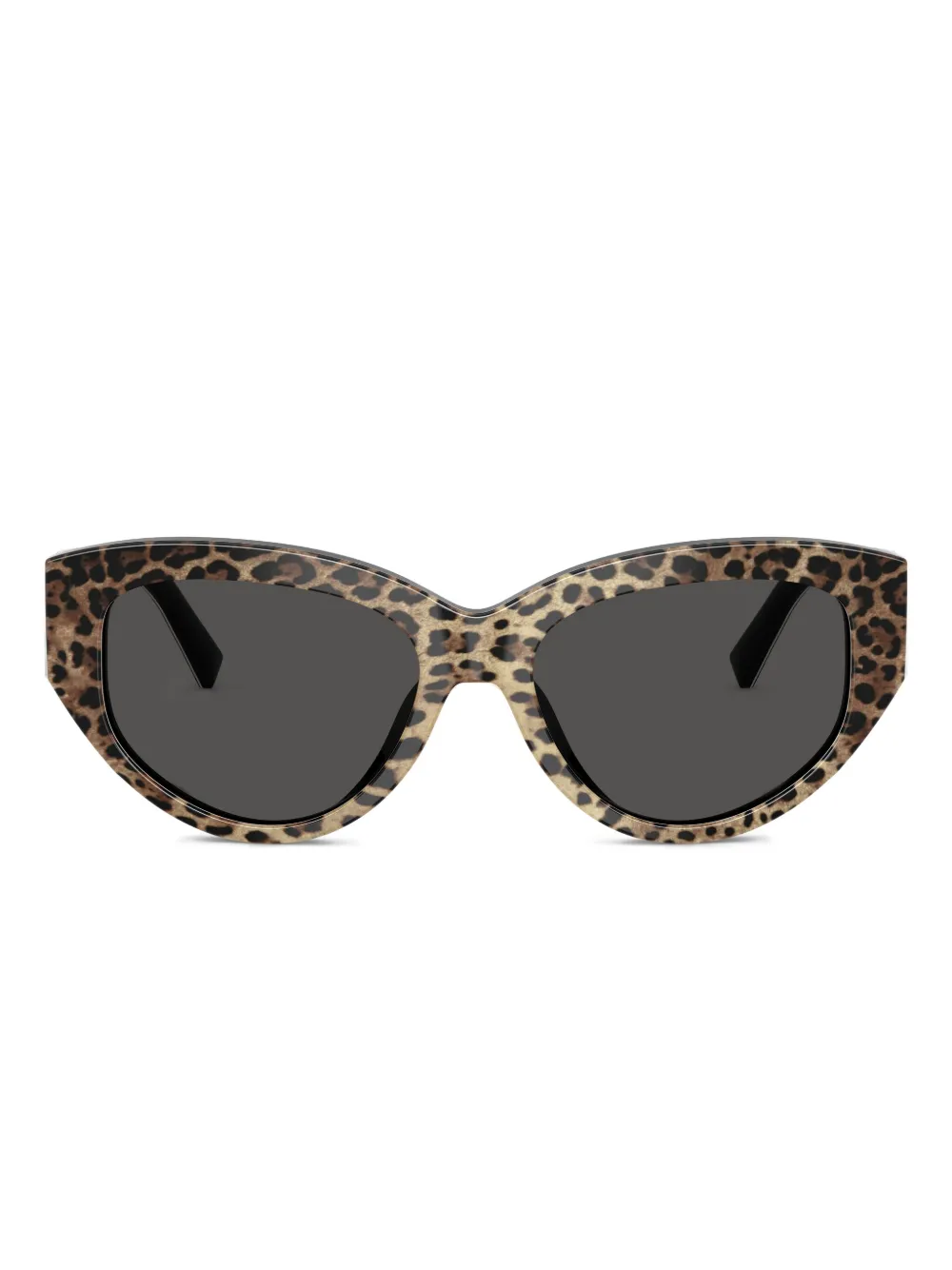 Dolce & Gabbana Leopard-print Cat-eye Sunglasses In Brown