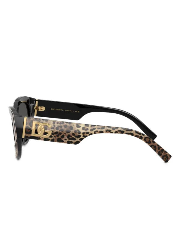 ☆激レア☆Dolce & Gabbana レオパードキャットサングラス 極美品 Dolce & Gabbana Eyewear レオパード キャットアイ サングラス