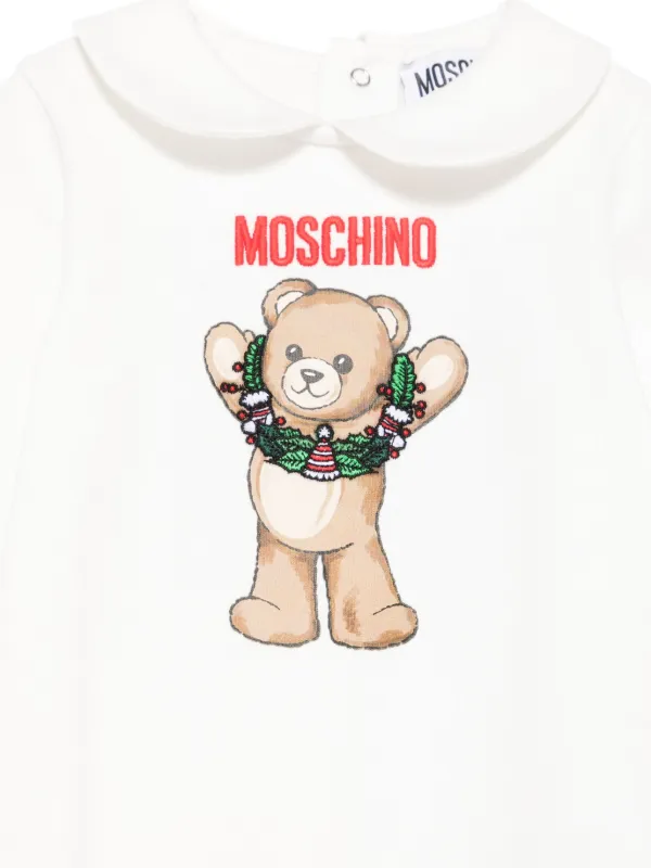 Moschino Kids テディベア ロンパース | ホワイト | FARFETCH JP