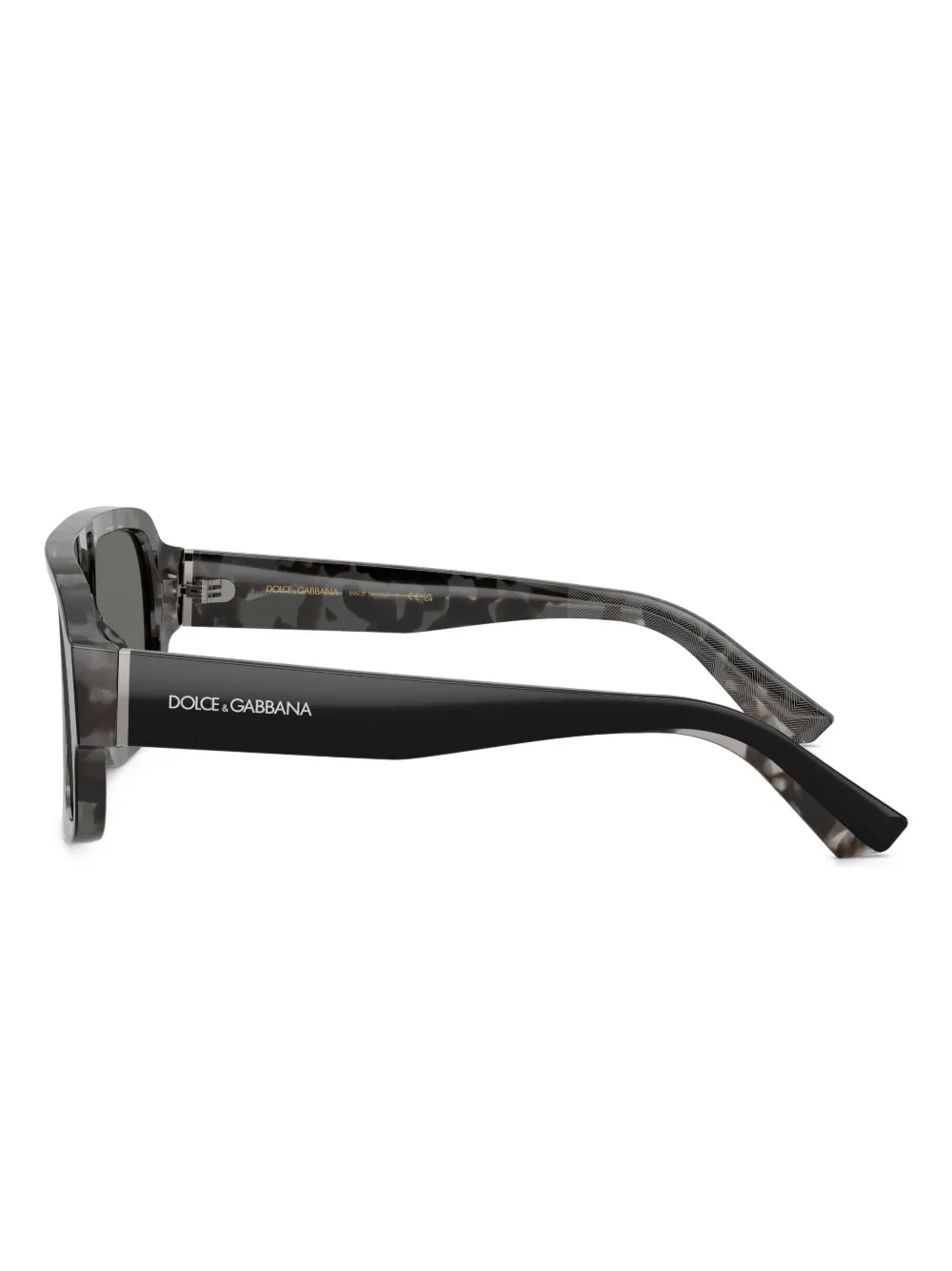 Dolce & Gabbana Eyewear Zonnebril met vierkant montuur Zwart